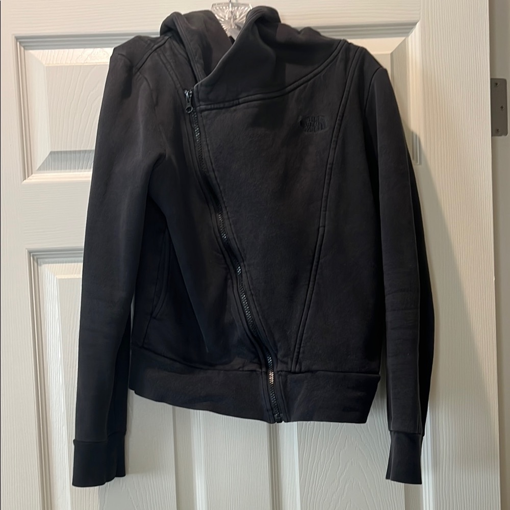 Black Asymmetrical Zip Jacket